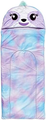 מורשת ילדים עצלנית שקית שינה עם ברדס קטיפה, 52 L x 26 W, סגול