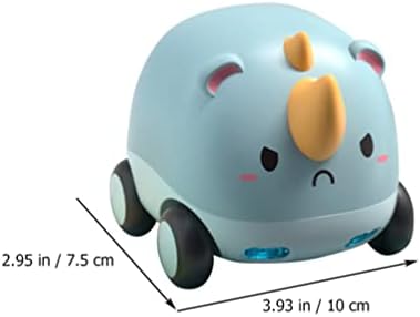 טוינדונה לדחוף וללכת צעצוע צורה של קרנף רכב צעצוע לומד תינוקות עם מוזיקת ​​מגע ואור לפעוטות פעוטות צעצוע לרכב
