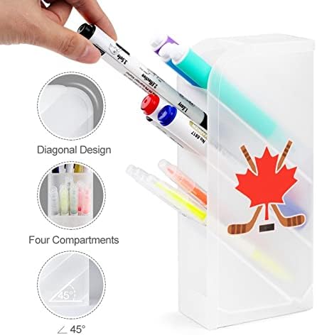 קנדה מייפל הוקי עט מחזיק עיפרון ארגונית אחסון איפור מברשת כוס אמנות אספקת עבור שולחן משרד בית לבן