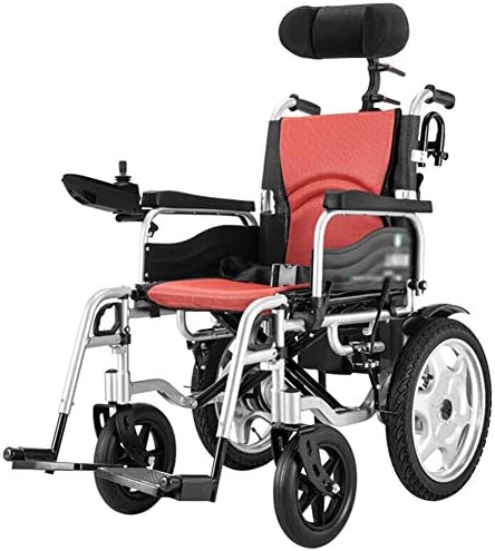 נייד ונוח כיסא גלגלים עם משענת ראש מתקפל וכבד החובה חשמלי כיסא גלגלים עם מושב חגורת חשמל או מניפולציה