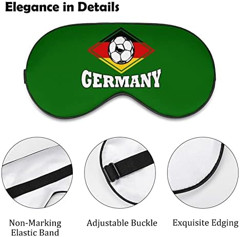 גרמניה כדורגל כדורגל כדורגל שינה מסיכת עיניים צל עין עם רצועה מתכווננת כיסוי עיניים לנסיעות במטוסים