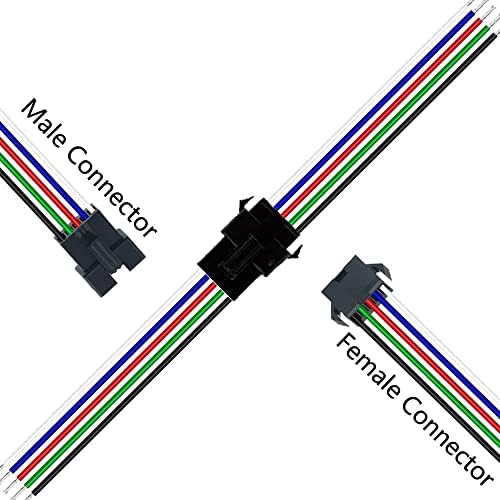Vrabocry 10 יחידות 3pin SM JST LED Strip Connector Cabel עבור 10 ממ WS2811 WS2812B אורות קלטת צבע חלום לבקר
