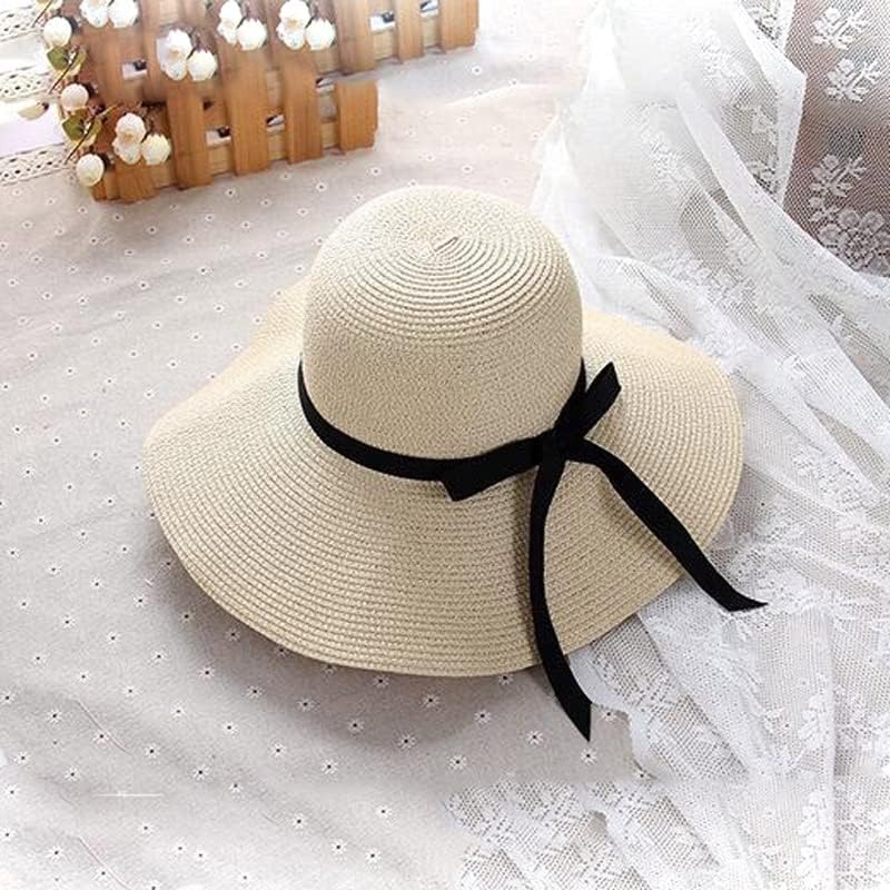 ZSEDP מתקפל רחב שוליים בנות כובע כובע שמש כובע חוף נשים כובע קיץ UV להגן על נסיעות כובע גברת כובע נקבה