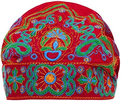 נשים של בבאגי רפוי כפת רקמת נשים סגנון פרחי כובע הדפסת אתני בציר מקסיקני בנדנות בייסבול כובע