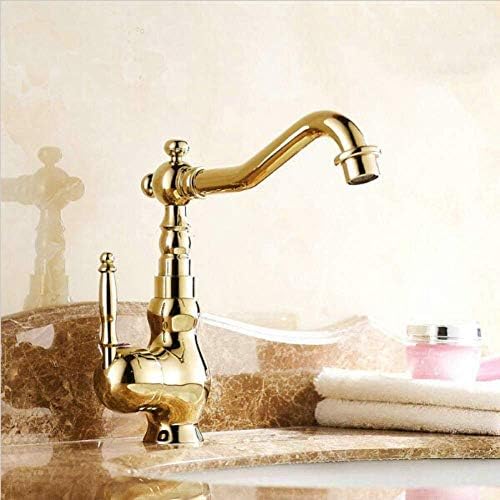 Shisyan Y-Lkun Faucet מטבח ברז אגן ברזים מערבל זהב ברזים ברז כיור חור יחיד לברז לבסין