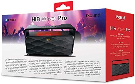 isound hifi Waves Pro Pro Wireless Portable Bluetooth רמקול עם רמקול