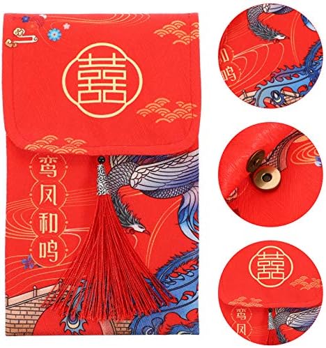 סיני חדש שנה אדום מעטפת סגנון בד אדום מעטפת מנות חתונה חדש שנה ציצית כסף כיס