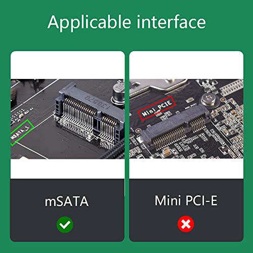 BQZYX+ MSATA ל- SATA 2.5 אינץ 'כבל MSATA SSD לממיר מתאם SATA 2.5 אינץ'