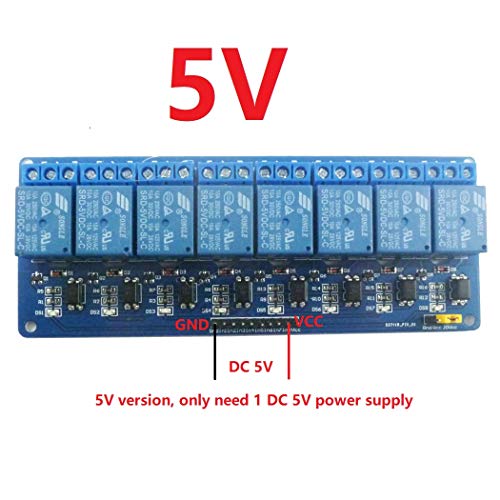 eletechsup 8ch 5v io ir אינפרא אדום עם שליטה רחוקה של שליטה מרחוק מתג עיכוב טיימר ממסר VS1838