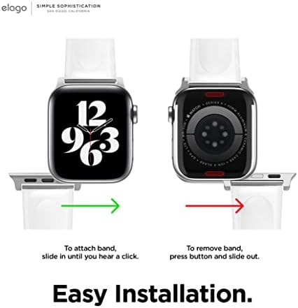 להקה ברורה של Elago תואמת להקת Apple Watch 38 ממ 40 ממ 41 ממ, תואמת לסדרת IWatch 8/SE2/7/6/SE/5/4/3/2/1