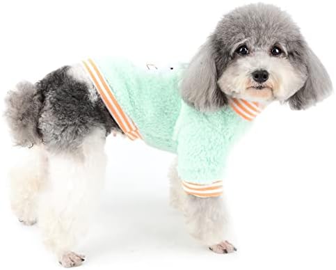 רנפי כלב קטן פליס סוודרים לילדה בגדי חיות מחמד בגדים גור סווטשירט סווטשירט סוודר תלבושת רכה תלבושת חמה של צווארון