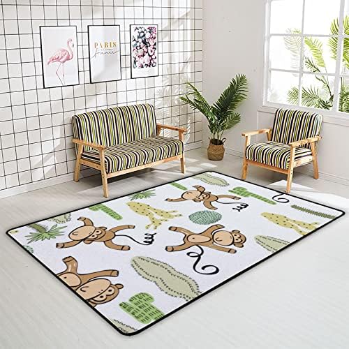 Xollar רך שטיחים גדולים לילדים משתלת רכה זוחלת תינוקת משחק מחצלת מצחיק קופי קופי קופי שטיח לאזור לחדר