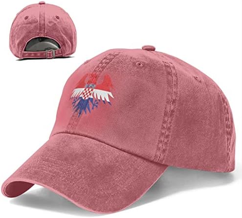 דגל קרואטי Heraldic Eagle Cap Baseball Cap כובע כריך כובע מתכוונן כובעי גולף של נשים