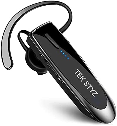 אוזניות Tek Styz התואמות ל- Kyocera duraxv Extreme in Bluetooth Ear 5.0 AERPLIET Wireless, IPX3 אטום למים,