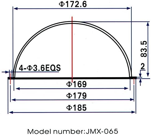 Jmx אקריליק / מחשב CCTV החלפת טלוויזיה במצלמה ברורה כיסוי כיסוי מצלמת אבטחה מאכלת חלון גדר כלב מחמד חלון צוהר