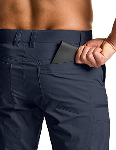 מכנסיים טקטיים יבשים מגניבים של CQR, מכנסי חוץ עמידים במים, מטען קלים משקל/מכנסי טיול עבודה ישר