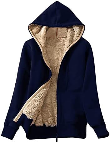 אופנה לנשים Cokuera סתיו חורף קפוצ'ונים בצבע אחיד מעיל סוודר סיבתית רופפת חמה קטיפה קטיפה ארוכה