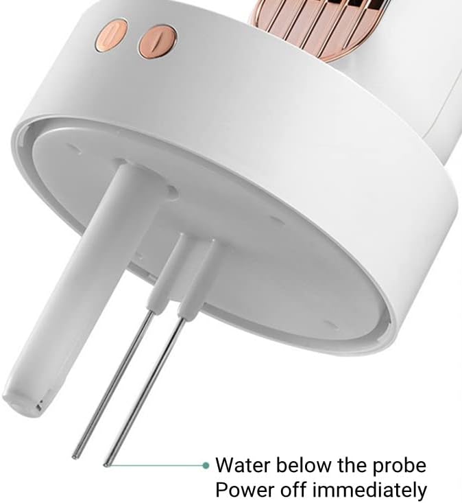 מאוורר קירור מים חשמלי נטען נייד עם מנורת LED USB אוויר אדים 2000mAh מאוורר מזגן