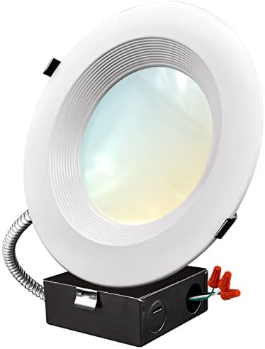לוקסריט 8 אינץ 'תאורה שקועה מסחרית עם תיבת ג' יי, 16/21/27 וואט, 3 צבעים לבחירה 3000 קראט-5000 קראט, 1600/2100/2700