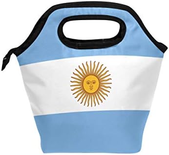 פירנצה דגל של ארגנטינה קריר חם פאוץ הצהריים שקיות קופסת אוכל עבור בית ספר עבודה נייד ארוחת תיקי