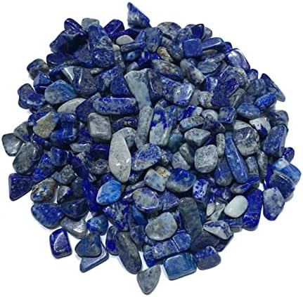 Yongto A+1000G 5-7 ממ כחול טבעי לפיס לאזולי קוורץ גביש דגימת חצץ מלוטשת אבנים טבעיות ומינרלים אבני מיכל דגים
