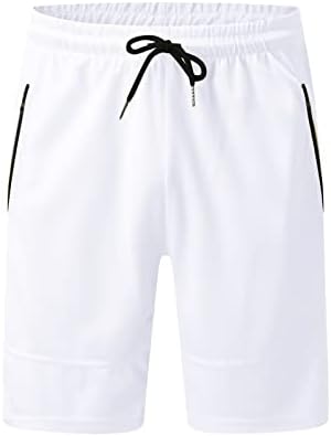 מכנסיים קצרים משקולות מיטב משקולות גברים בצבע מוצק משיכה מזדמנת מכנסיים קצרים בספורט המותניים עם הכיסים