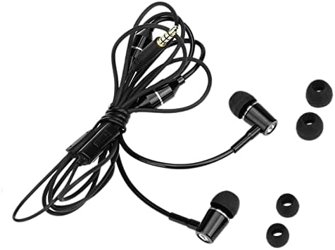 Docooler FC12 אוזניות אוזניות קוויות אוזניות, אוזניות בקרת קו הפחתת רעש סטריאו למוזיקה עם MIC תואמות למחשב