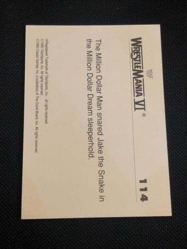 ג'ייק הנחש רוברטס 1990 קלאסי WWF WWF חתום כרטיס חתימה - תמונות היאבקות חתימה