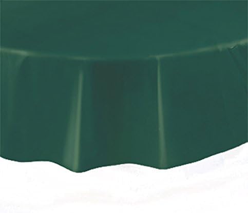 כיסוי שולחן פלסטיק עגול ייחודי, 84 , ירוק יער