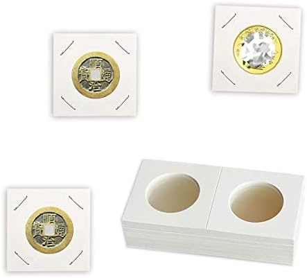100 יחידות קרטון מטבע מחזיק מטבע מגן מטבע אוסף אספקת מחזיק 2 על ידי 2 אינץ עבור מטבע אוסף, 20.5
