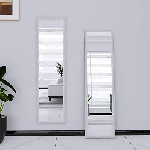 יופי 4 יו מראה דלת מראה באורך מלא גוף מלא מראה הלבשה קיר רכוב תלייה לבית במעונות, 50 איקס 14, לבן