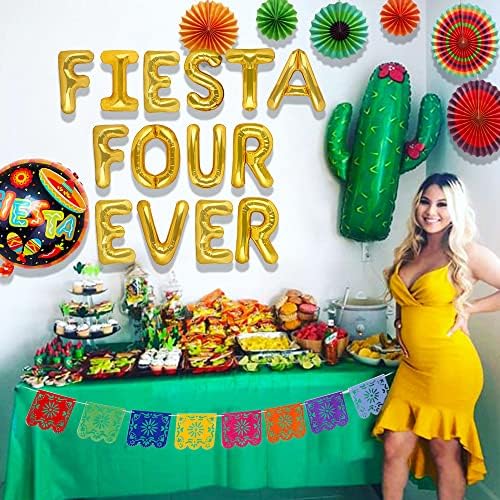 Jevenis fiesta ארבע אי פעם קישוט מסיבות פיאסטה ארבע קישוט יום הולדת אי פעם פיאסטה 4 קישוט מקסיקני