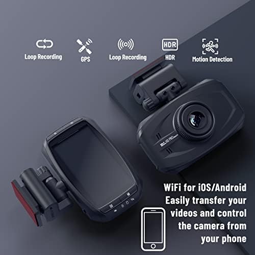 Wheelwitness HD Pro Mark II - מצלמת Dash Premium - Sony Starvis - Cabacitor - iOS Android App - 170