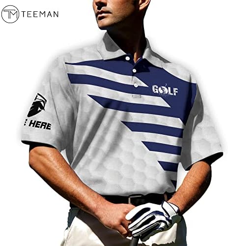 חולצות גולף פטריוטיות בהתאמה אישית לחולצות גולף לגברים, חולצות גולף דגל אמריקאי לגברים, חולצת גולף מצחיקה