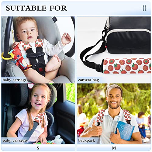 עגבניות דובדבן כיסויי רצועת מושב לרכב לילדים תינוקות 2 יח 'רצועות מושב רכב רפידות כרית כרית כרית