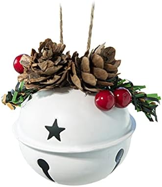 כדורי קריסטל למלאכה קישוט עץ חג המולד תליון פעמון אדום זהב אדום