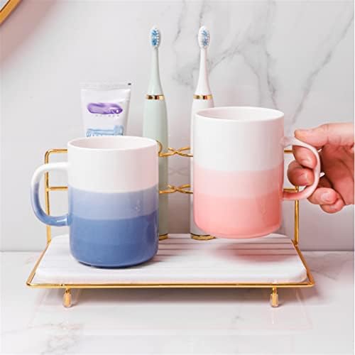BKDFD צבע שיפוע קרמיקה כוס שטיפת פה כוס מתלה בית זוג זוגות צפון כוסות שיניים כוסות שיניים