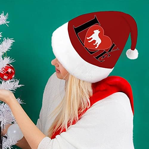 אהבת פיטבול כלב חג המולד כובעי בתפזורת מבוגרים כובעי חג המולד כובע לחגים חג המולד ספקי צד