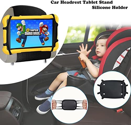 מושב אחורי מכונית Hikatab iPad, מושב טבלאות ראש משענת רכב מושב אחורי לילדים. מחזיק טבליות לרכב, הרכבה לרכב,