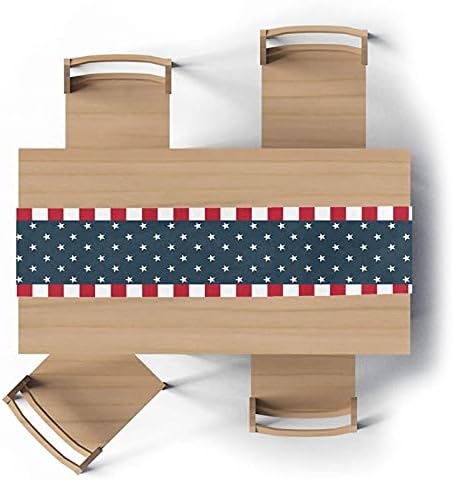 יום העצמאות של בוססטאר, 4 ביולי שולחן טבלה רץ צעיפים דגל אמריקאי כותנה פשתן מטבח עיצוב הבית רצים