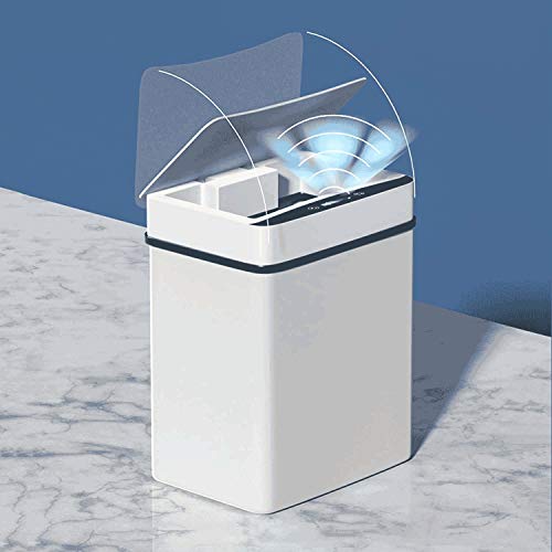 פח אשפה חכם 15 ליטר חיישן אוטומטי פח אשפה חכם חיישן חשמלי פח אשפה ביתי פח אשפה למטבח אמבטיה