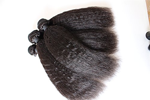 שיער שיער פיליפינים אדם שיער לא מעובד הארכת 3 חבילות 10-28 קינקי ישר טבעי צבע יכול להיות צבוע