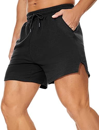 מכנסי זיעה לגברים מכנסי ריצה אימון מהיר יבש מכנסי ספורט עם כיסים שחורים