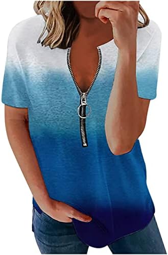 נשים קיץ חולצות 2023 מזדמן רופף קצר שרוול חולצות עם צווארון חמוד הדפסת למעלה נשים של חידוש חולצות