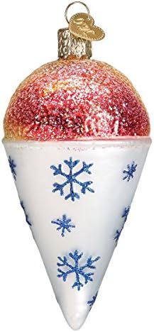 חג המולד של העולם הישן 32254 קישוטים: מתנות חובבי גלידה זכוכית קישוטים מפוצצים לעץ חג המולד, חרוט