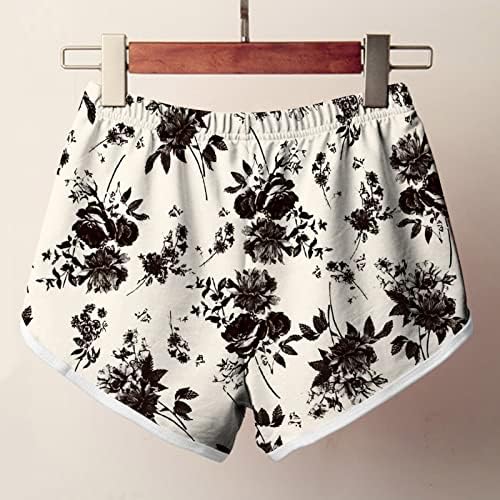 מכנסי שחייה קצרים לנשים, מכנסיים קצרים פרחוניים קיץ מכנסיים קצרים של מכנסיים קצרים של מכנסיים קצרים