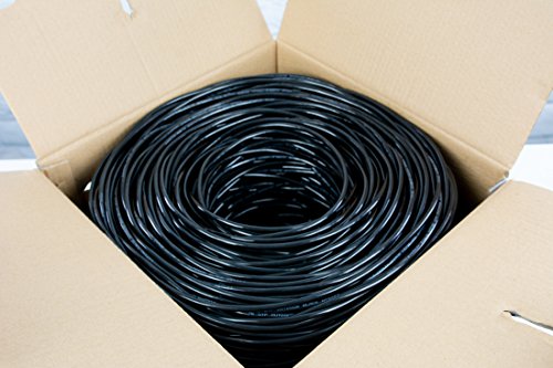 ויוו שחור 500 רגל גורפת חתול 5ה, כבל אתרנט של המרכז לאמנות עכשווית, תיבת משיכה, חוט חתול-5ה, עמיד