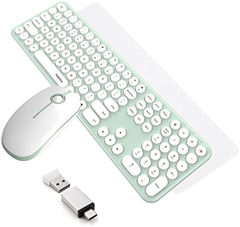 מקלדת ועכבר חמודה אלחוטית למחשב מחשב / מחשב נייד / חלונות / מק/טאבלטים / אפל אייפד, דק במיוחד