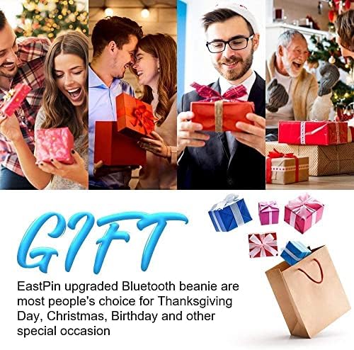 מתנות איסטפין לגברים Bluetooth Beanie, מתנות לגברים, מתנות לנשים, כובע כפה Bluetooth וצמיד מגנטי להחזקת ברגים,
