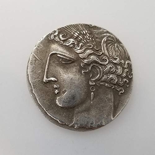 מלאכה מטבע יווני נחושת מצופה מכסף לעשות מזכרות מטבעות ישנות 17 אוסף COMPLECTION מטבע זיכרון